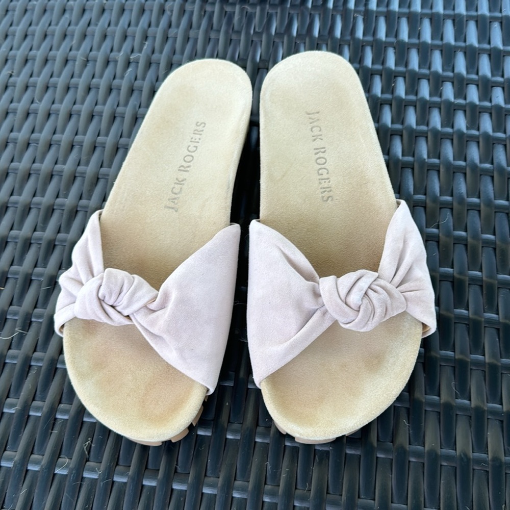 Jack Rogers Suede Knot Sandals, 7.5